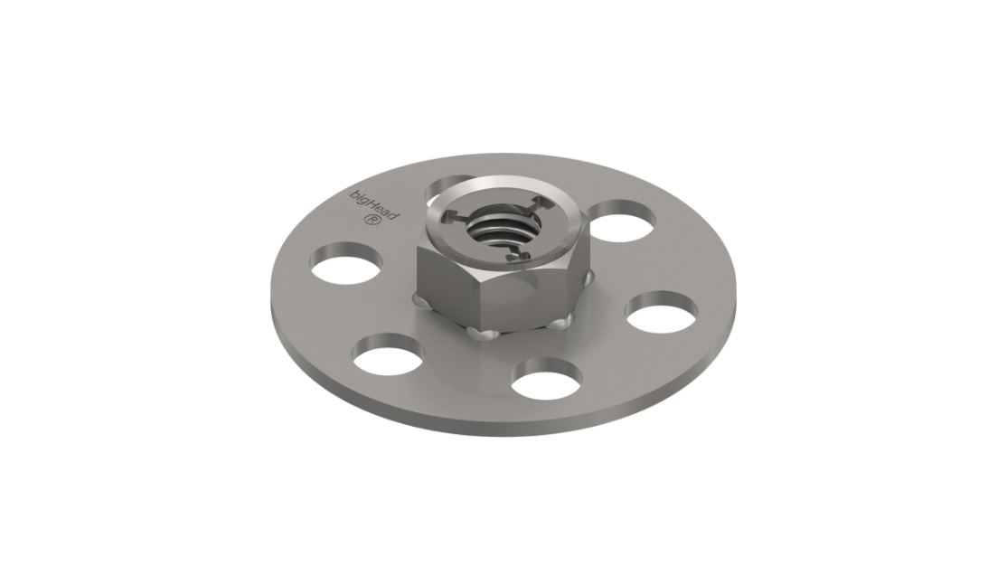CAD render of bigHead anti-loosening/lock nut customisation