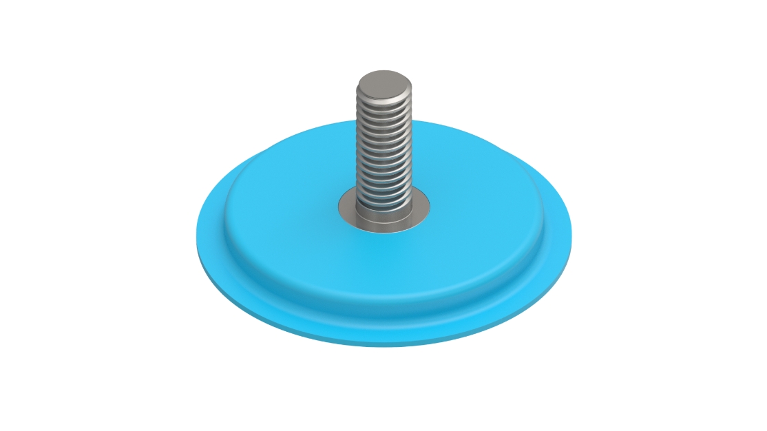 CAD render of bigHead polymeric encapsulation