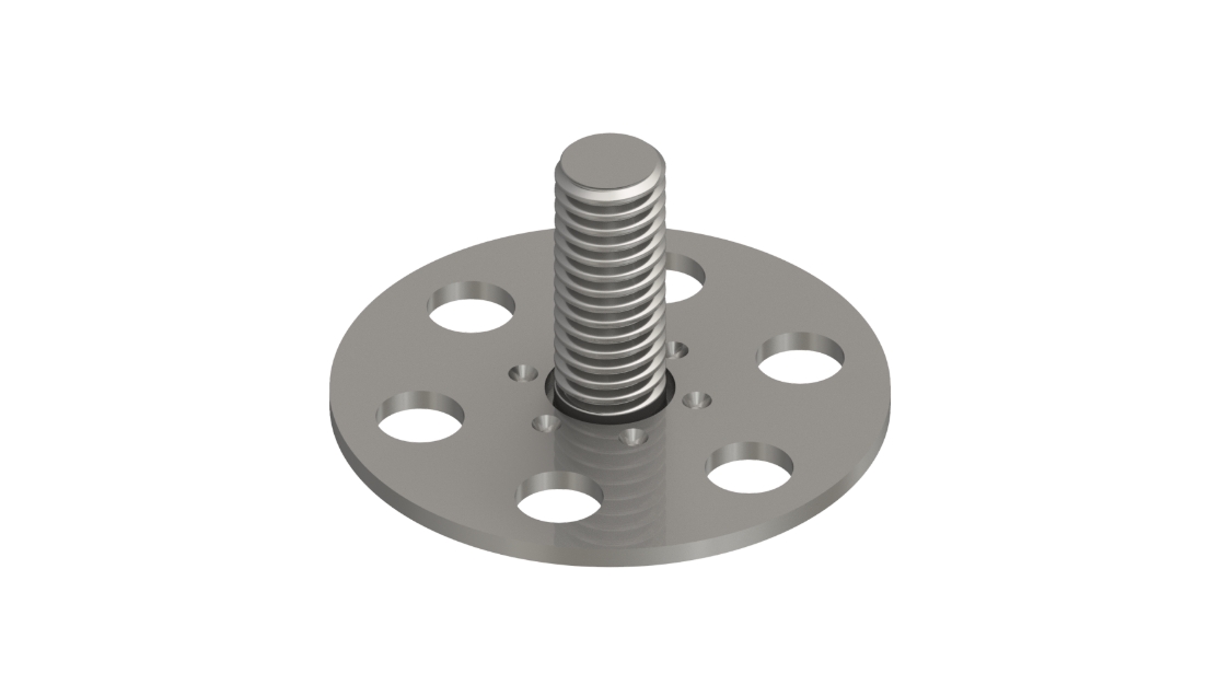 CAD render of bigHead reverse weld studs